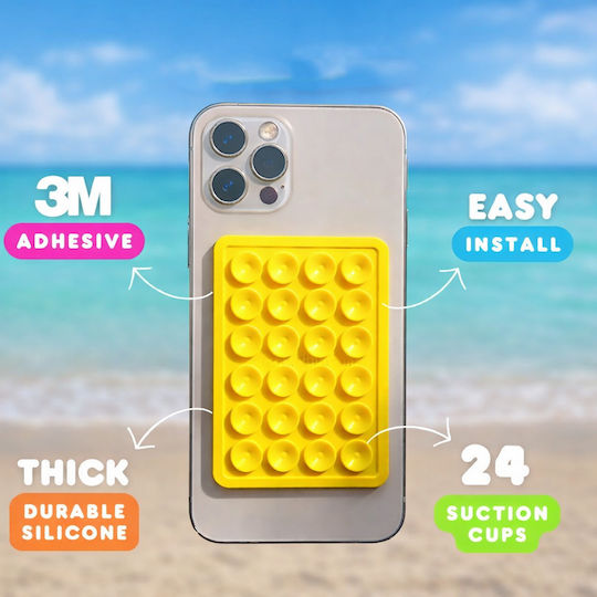 Single Side Sticker 8x5cm Non-slip Mobile Stand Mobile in Blue color