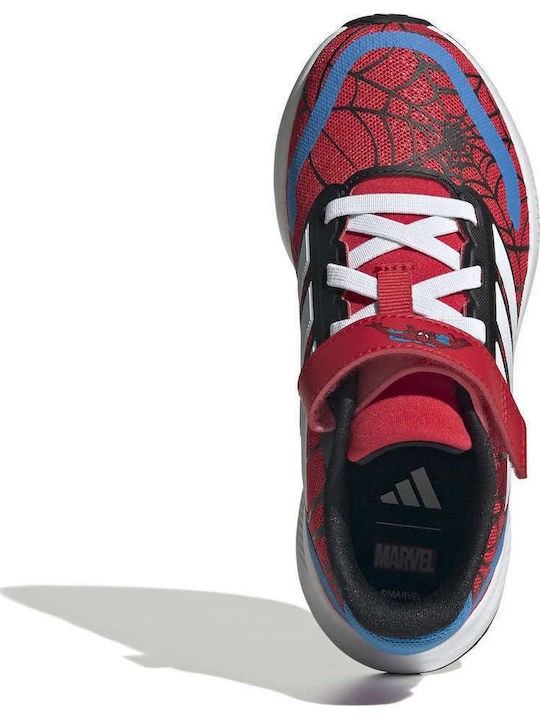 Marvel Spider-Man Runfalcon 3.0 Kids Sports Shoes Running with Hoop & Loop Closure Pure Ruby / Cloud White / Bright Blue