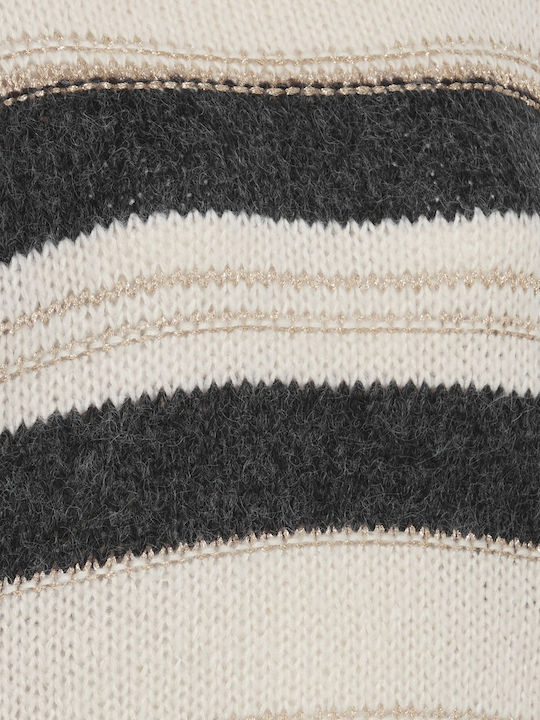 Women's Long Sleeve Sweater Striped Striped