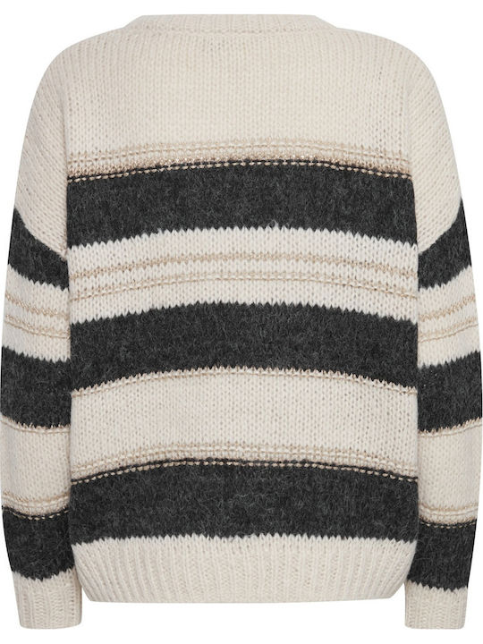 Women's Long Sleeve Sweater Striped Striped