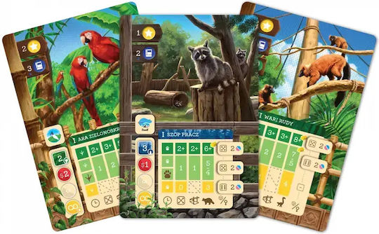Board Game Zoo Tycoon for 1-5 Players 14+ Years Old Galakta