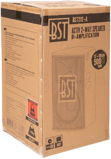 BST BST212-A Autoîntăritor Difuzor PA 500W cu Woofer 12" 37.8x35.7x67.5cm.