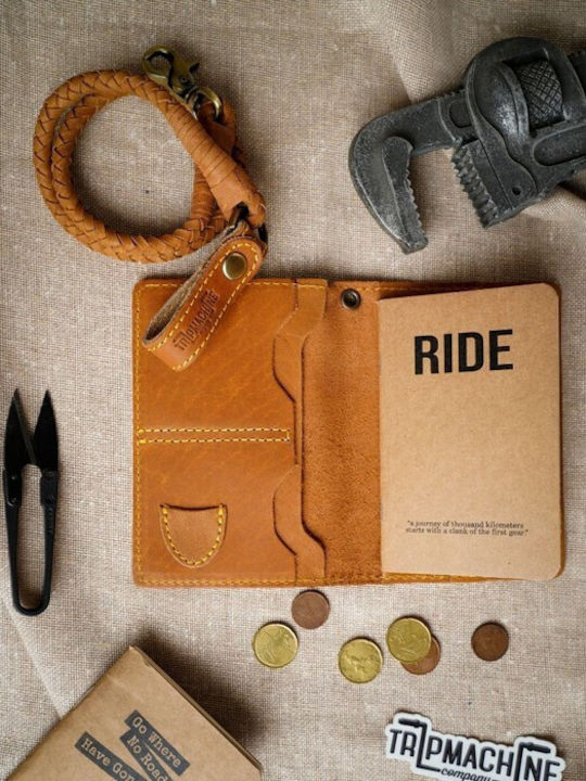 Leder Herren Geldbörse Reise Tabac Braun