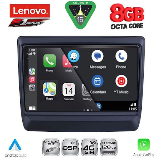 Lenovo Car Audio System Isuzu D-Max 2020 (Bluetooth/USB/WiFi/GPS/Apple-Carplay/Android-Auto) with Touch Screen 9"