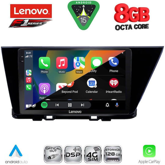 Lenovo Ηχοσύστημα Αυτοκινήτου για Kia Niro 2017-2021 (Bluetooth/USB/WiFi/GPS/Apple-Carplay/Android-Auto) με Οθόνη Αφής 9"