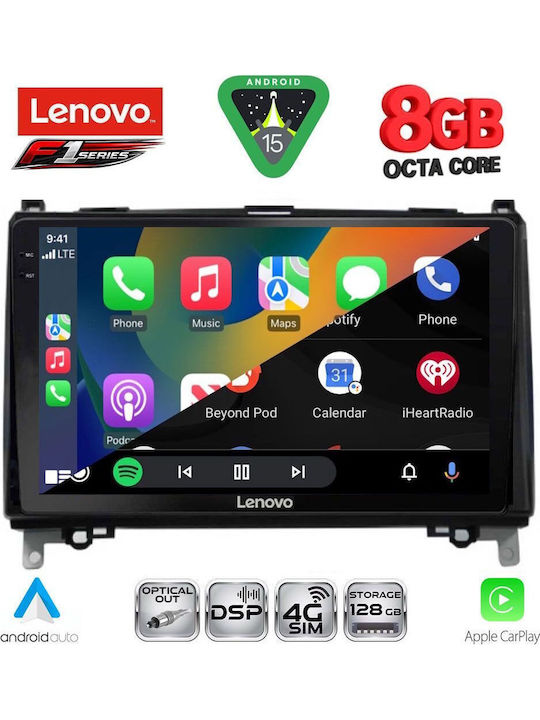 Lenovo Car Audio System for Mercedes-Benz Sprinter / Vito 2007 (Bluetooth/USB/WiFi/GPS/Apple-Carplay/Android-Auto) with Touch Screen 9"