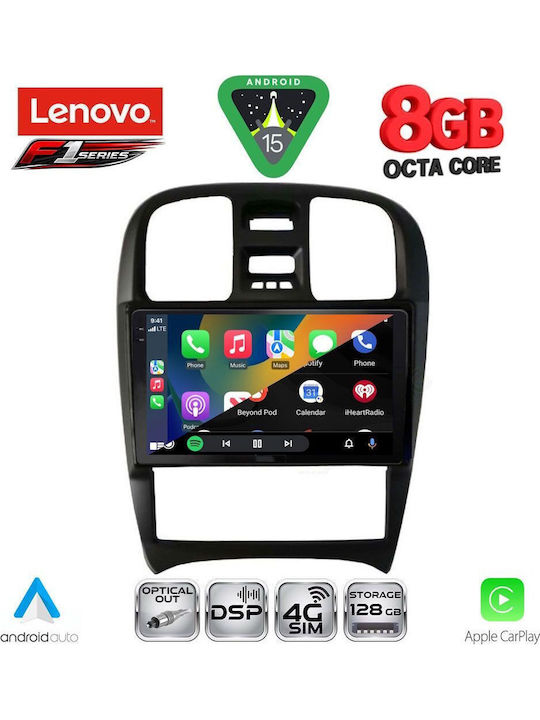 Lenovo Car Audio System for Hyundai Sonata 2000-2006 (Bluetooth/USB/WiFi/GPS/Apple-Carplay/Android-Auto) with Touch Screen 9"