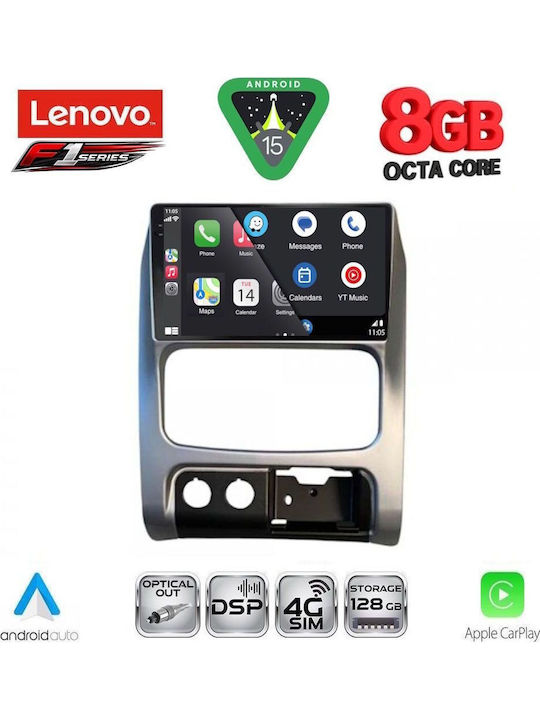 Lenovo Car Audio System for Jeep Cherokee / Liberty 2002-2007 (Bluetooth/USB/WiFi/GPS/Apple-Carplay/Android-Auto) with Touch Screen 9"
