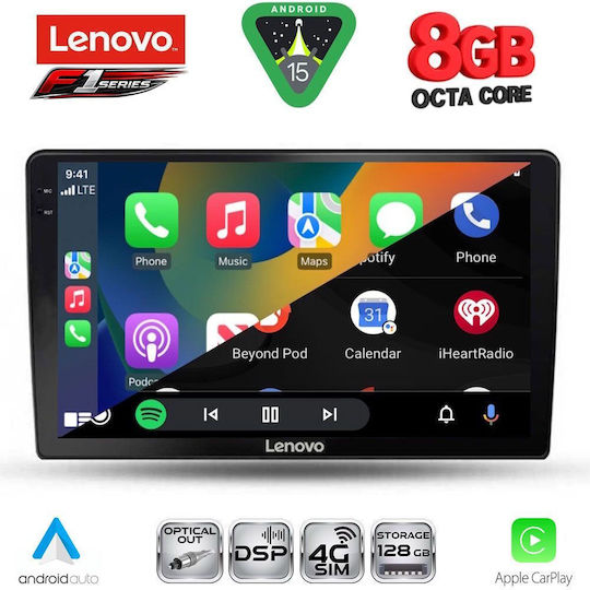 Lenovo Ηχοσύστημα Αυτοκινήτου για Kia Ceed 2006-2009 (Bluetooth/USB/WiFi/GPS/Apple-Carplay/Android-Auto) με Οθόνη Αφής 9"