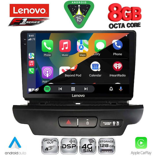 Lenovo Car Audio System for Kia Ceed / XCeed 2018-2022 (Bluetooth/USB/WiFi/GPS/Apple-Carplay/Android-Auto) with Touch Screen 9"