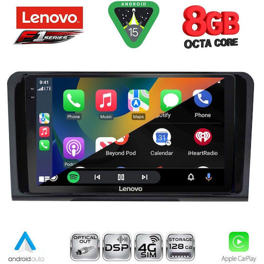 Lenovo Car Audio System for Mercedes-Benz ML / GL Class 2005-2011 (Bluetooth/USB/WiFi/GPS/Apple-Carplay/Android-Auto) with Touch Screen 9"