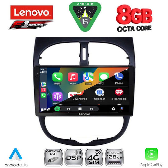 Lenovo Car Audio System for Opel Corsa / Tigra 2000-2006 (Bluetooth/USB/WiFi/GPS/Apple-Carplay/Android-Auto) with Touch Screen 9"