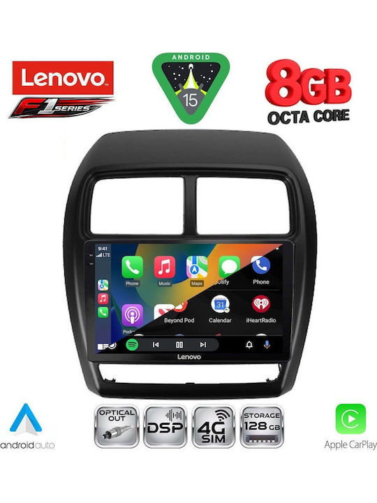 Lenovo Car Audio System for Mitsubishi Asx 2020-2023 (Bluetooth/USB/WiFi/GPS/Apple-Carplay/Android-Auto) with Touch Screen 9"