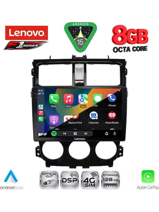 Lenovo Car Audio System for Mitsubishi Colt 2013-2023 (Bluetooth/USB/WiFi/GPS/Apple-Carplay/Android-Auto) with Touch Screen 9"