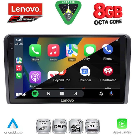 Lenovo Car Audio System for Mitsubishi Outlander 2001-2005 (Bluetooth/USB/WiFi/GPS/Apple-Carplay/Android-Auto) with Touch Screen 9"
