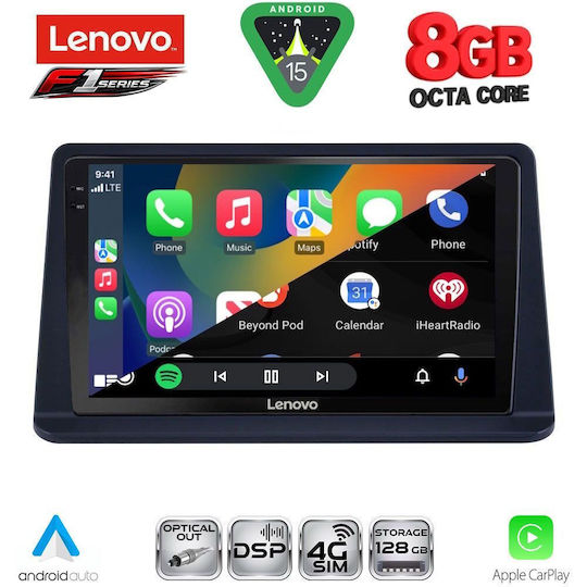 Lenovo Ηχοσύστημα Αυτοκινήτου για Mitsubishi Pajero 1999-2006 (Bluetooth/USB/WiFi/GPS/Apple-Carplay/Android-Auto) με Οθόνη Αφής 9"