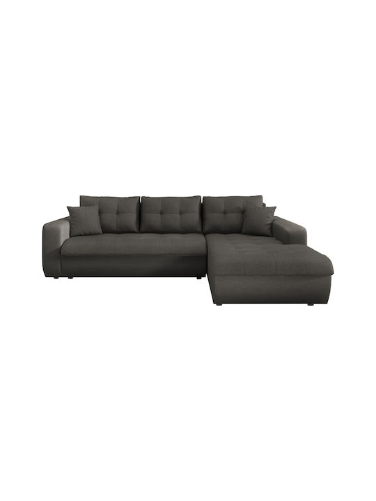 Kanso Ecke Sofa Bett mit Rechte Ecke Grau 244x188x80cm