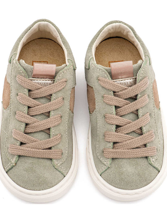 Babywalker Βαπτιστικά Δερμάτινα Sneakers Πράσινα