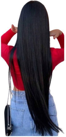 Animis Beauty Τρέσα σε Μαύρο Χρώμα 80cm 6τμχ