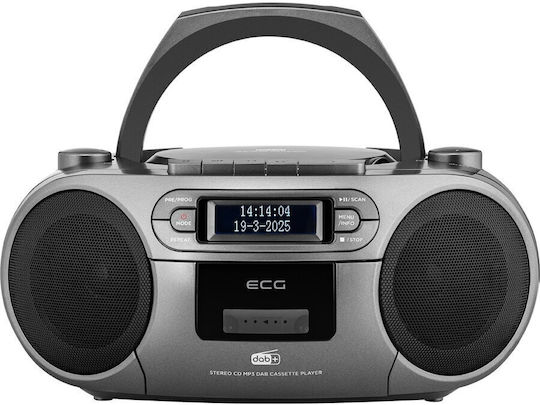 Ecg Cdr 990 Dab Sistem Audio 2 X 2 W Rms Radio Fm Usb CD Player MP3 Casetofon Gri