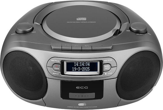 Ecg Cdr 990 Dab Sistem Audio 2 X 2 W Rms Radio Fm Usb CD Player MP3 Casetofon Gri