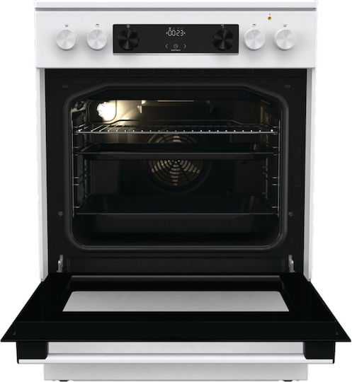 Gorenje Κουζίνα 71lt με Κεραμικές Εστίες Π60εκ. Λευκή