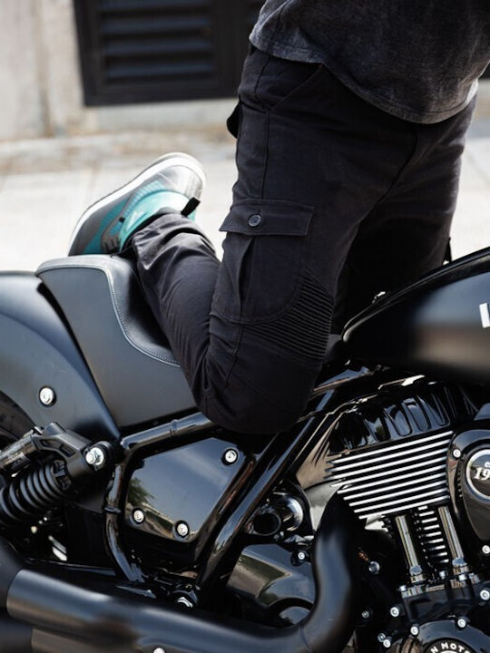 ByCity Cargo Mixed Silm III Men's Summer Motorcycle Pants Black