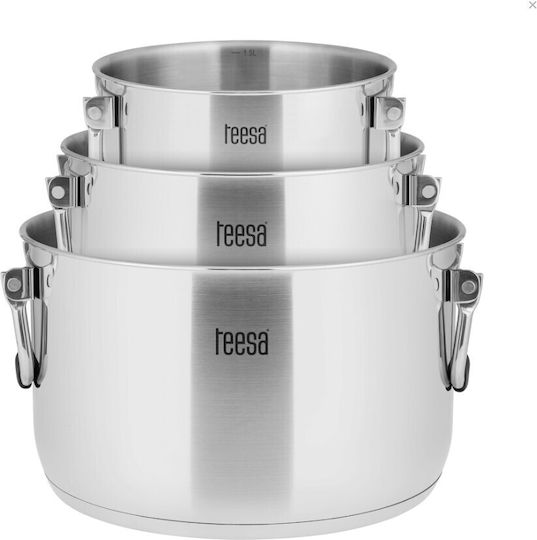 Teesa Cook Prime Σετ Κατσαρόλες 3τμχ Teesa Cook Prime Σετ Κατσαρόλες 3τμχ