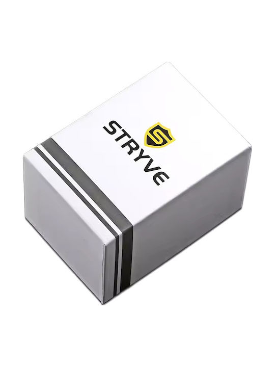 Stryve Ceas Digital Bărbătesc 55mm cu Baterie cu Curea din Cauciuc Turcoaz