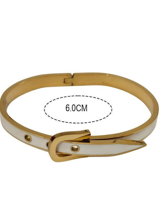 Awear Women's Steel Handcuff Bracelet Gold Plated 6cm