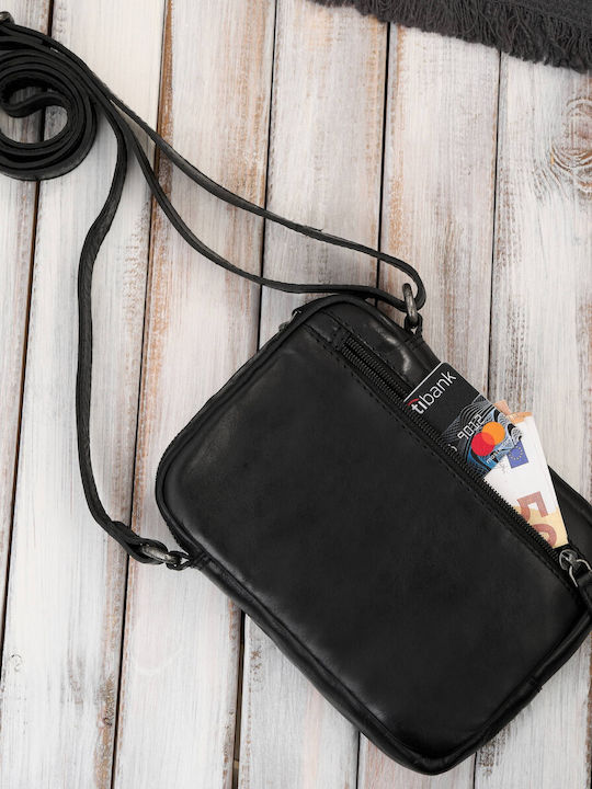 Leather Men's Bag Shoulder / Crossbody Black