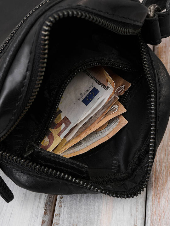 Leather Men's Bag Shoulder / Crossbody Black