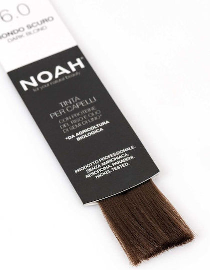 Noah for Beauty Постоянен Шампоан Оцветител Без Амоняк 6.0 Тъмно Рус Шампоан 140мл