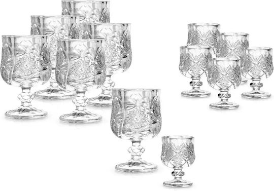 Set de pahare pentru Vin Alb din Sticlă 150ml 12buc
