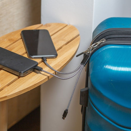 Kikkerland USB to Type-C / Lightning Cable Multicolour (US252)