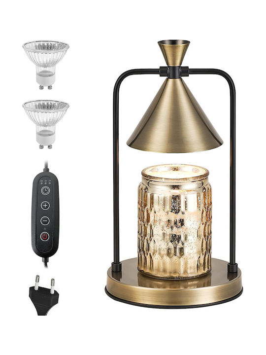Lampa Tischlampe mit Gold Schirm und Basis