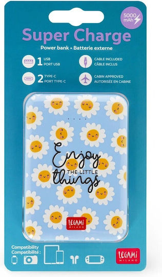 Legami Milano POW0036 Power Bank 5000mAh Daisy