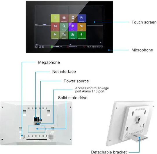 Set Video Interfon Fără Fir Wi-Fi