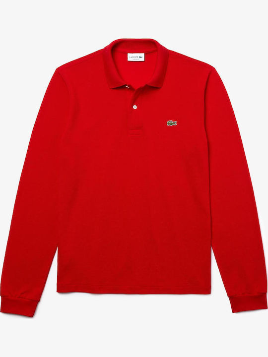 Polo Long Sleeve Blouse Red