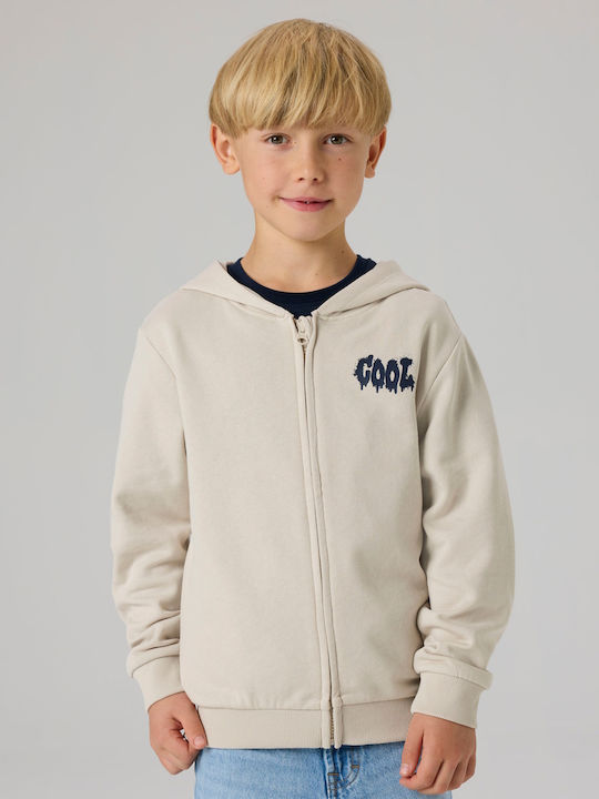 Kids Sweatshirt Cardigan Beige