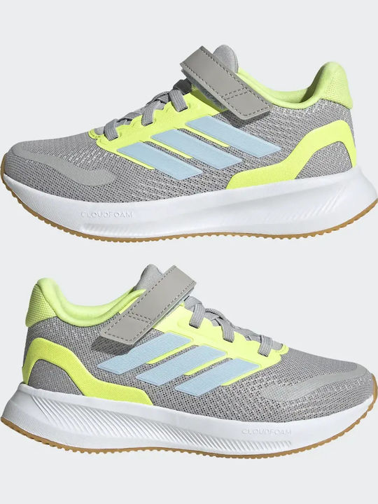 Runfalcon 5 El C Αθλητικά Παιδικά Παπούτσια Running με Σκρατς Γκρι