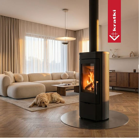 Kratki Ecodesign Чугун Печка на дърва 6кВт