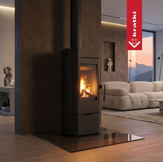 Kratki Ecodesign Чугун Печка на дърва 6кВт