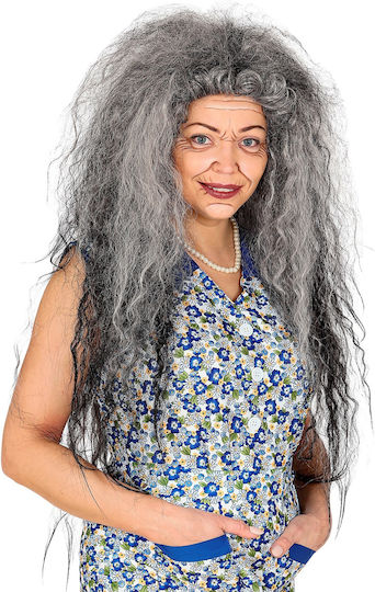 Witch Wig Oversized Grey