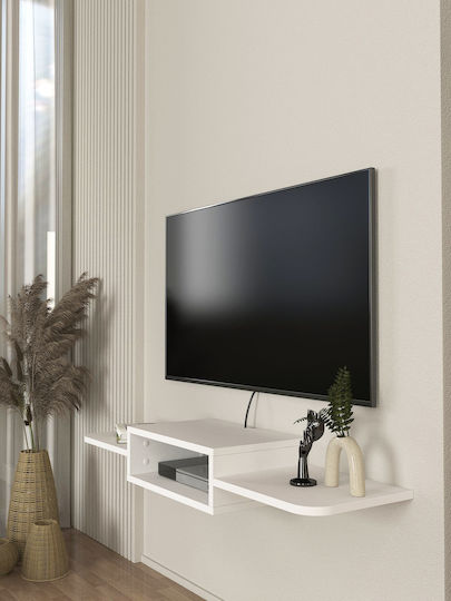 Toby Standuri TV Montat Pe Perete Alb 120x29.6x15.6cm Toby Standuri TV Montat Pe Perete Alb 120x29.6x15.6cm