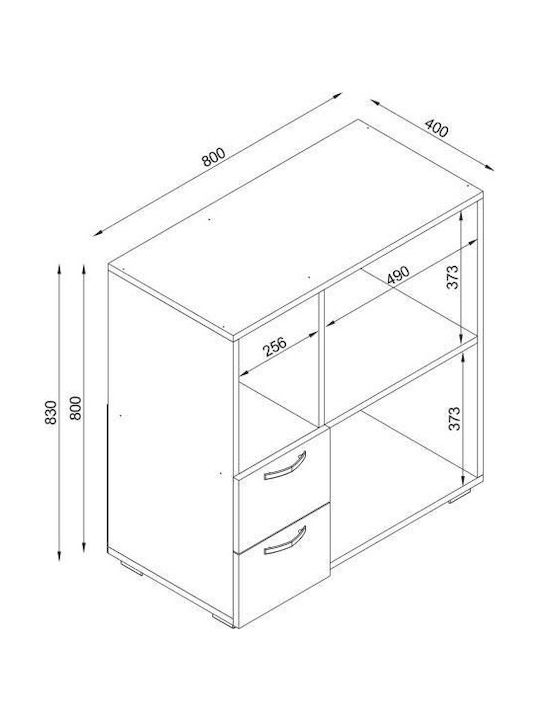 UnicUtil Raft De Bucătărie Din Lemn Capacitate 5 Alb 80x40x83cm
