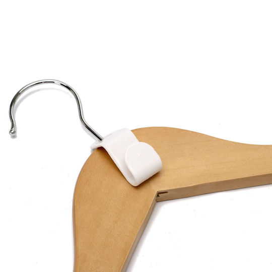 UnicUtil Plastic Hanger Kitchen Hook White 30pcs UUUM34X30