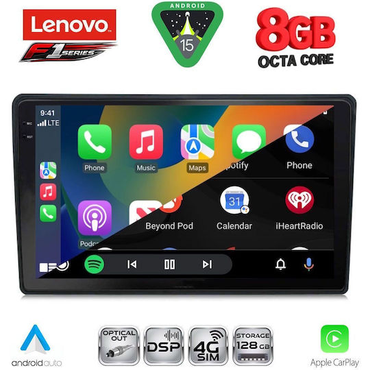 Lenovo Ηχοσύστημα Αυτοκινήτου για Honda HR-V 1998-2005 (Bluetooth/USB/WiFi/GPS/Apple-Carplay/Android-Auto) με Οθόνη Αφής 9"