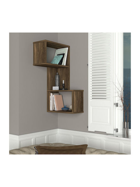 Corner Shelf Wall Brown 47x22x89cm