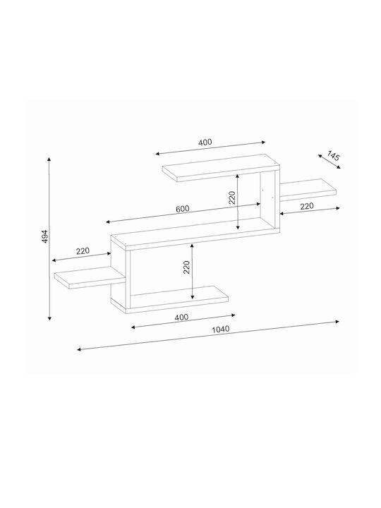 Raft Twist Maro 101x15x49 cm